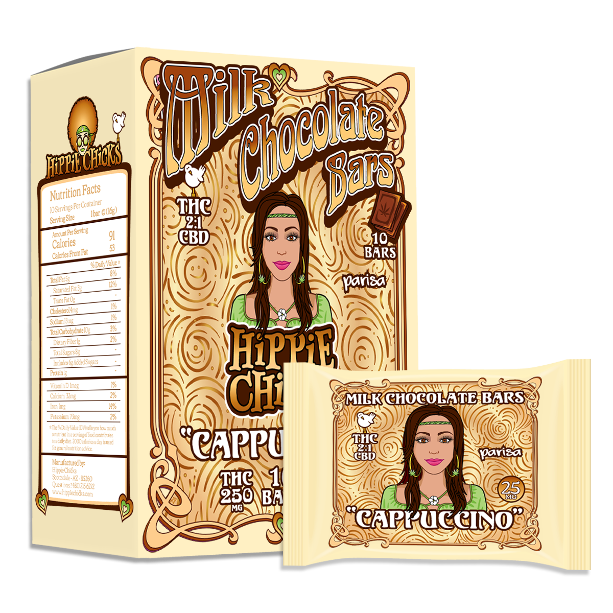 Milk Chocolate Bars "CAPPUCCINO"