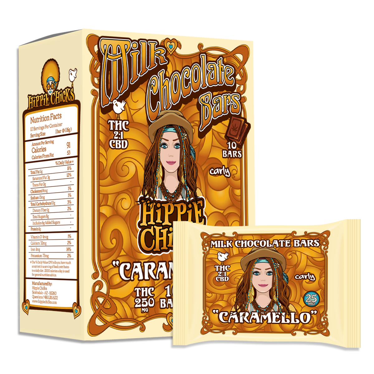Milk Chocolate Bars "CARAMELLO"