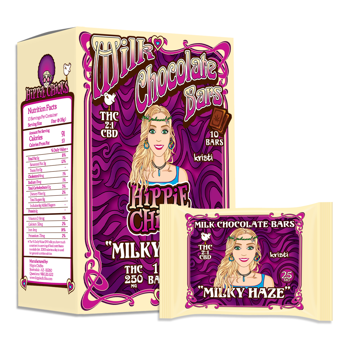 Milk Chocolate Bars "MILKY HAZE"