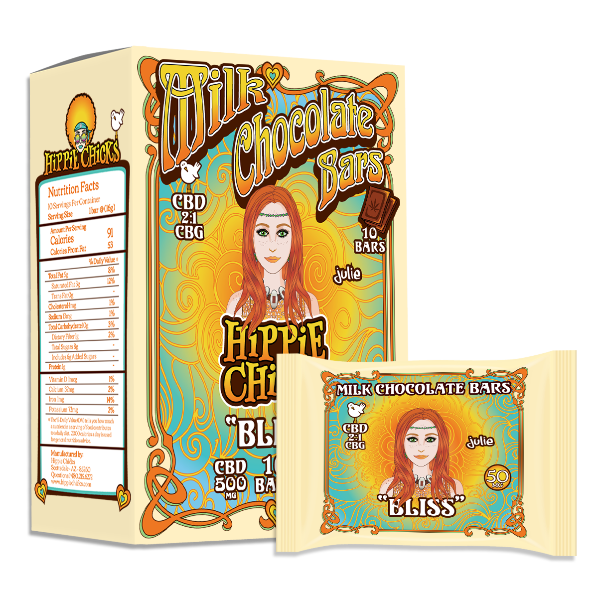 Milk Chocolate Bars "BLISS"
