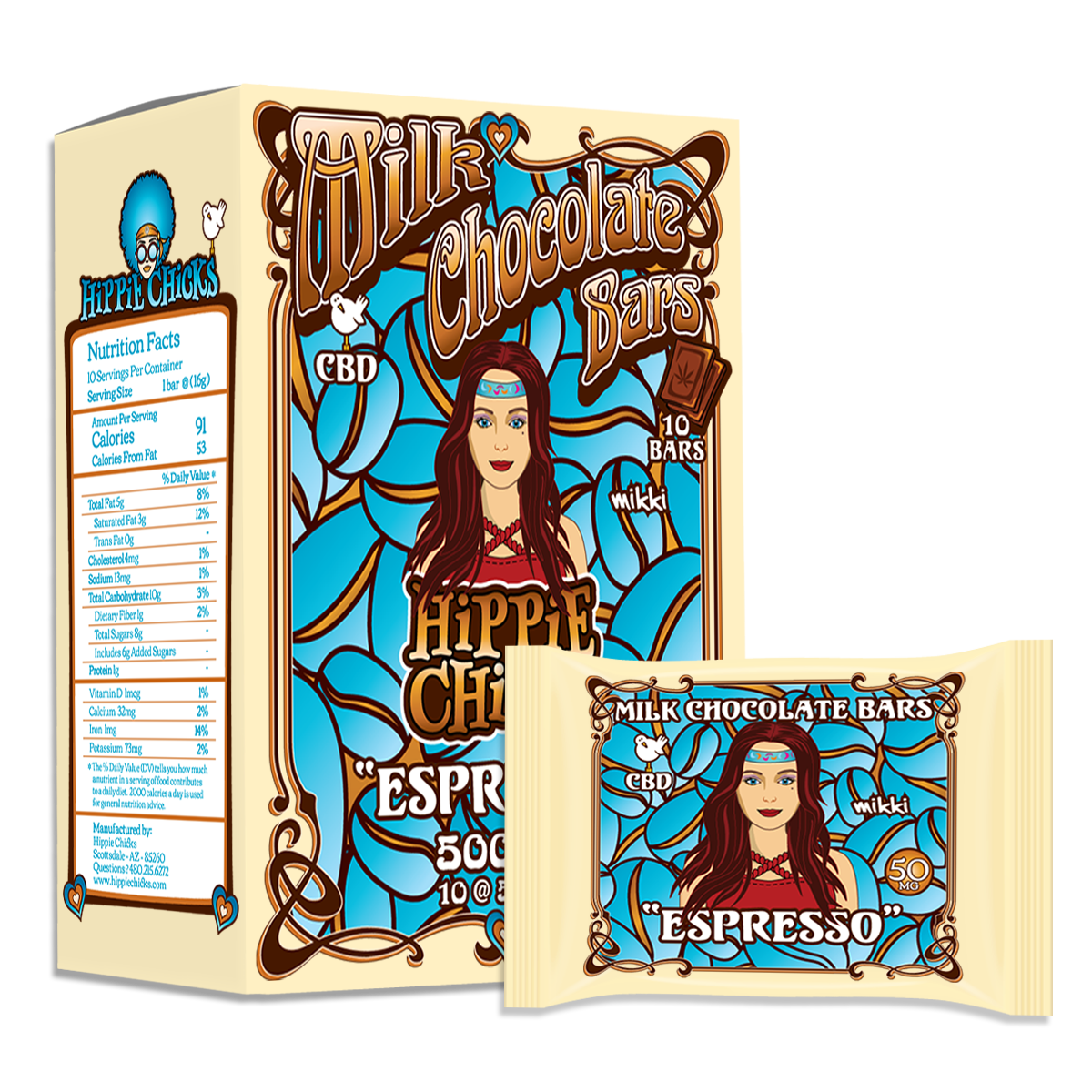 Milk Chocolate Bars "Espresso"